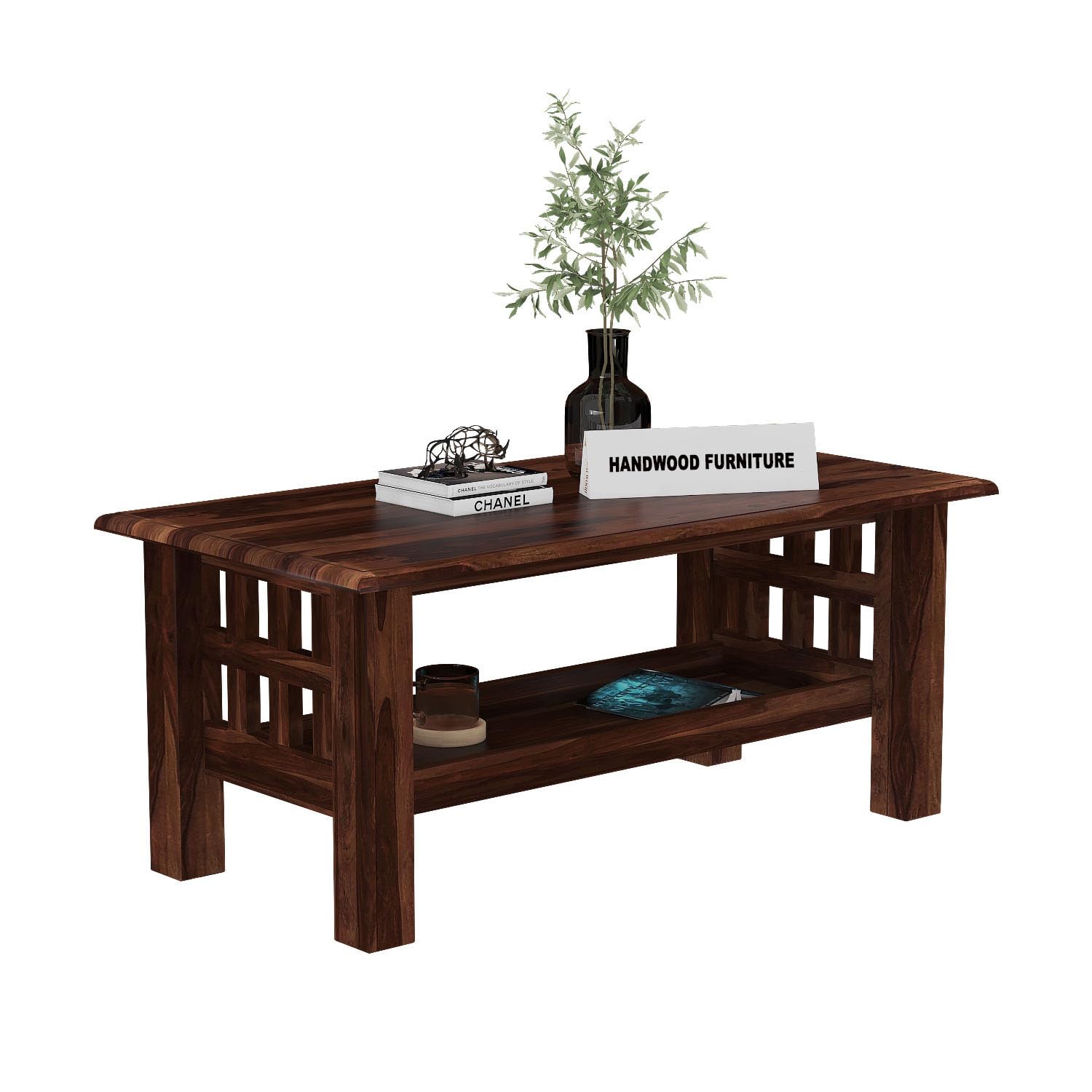 Premium Sheesham Wood Coffee Table for Living Room | Solid Wood Coffee Table, Center Table, Tea Table | Wooden Coffee Table | Best Furniture for Home