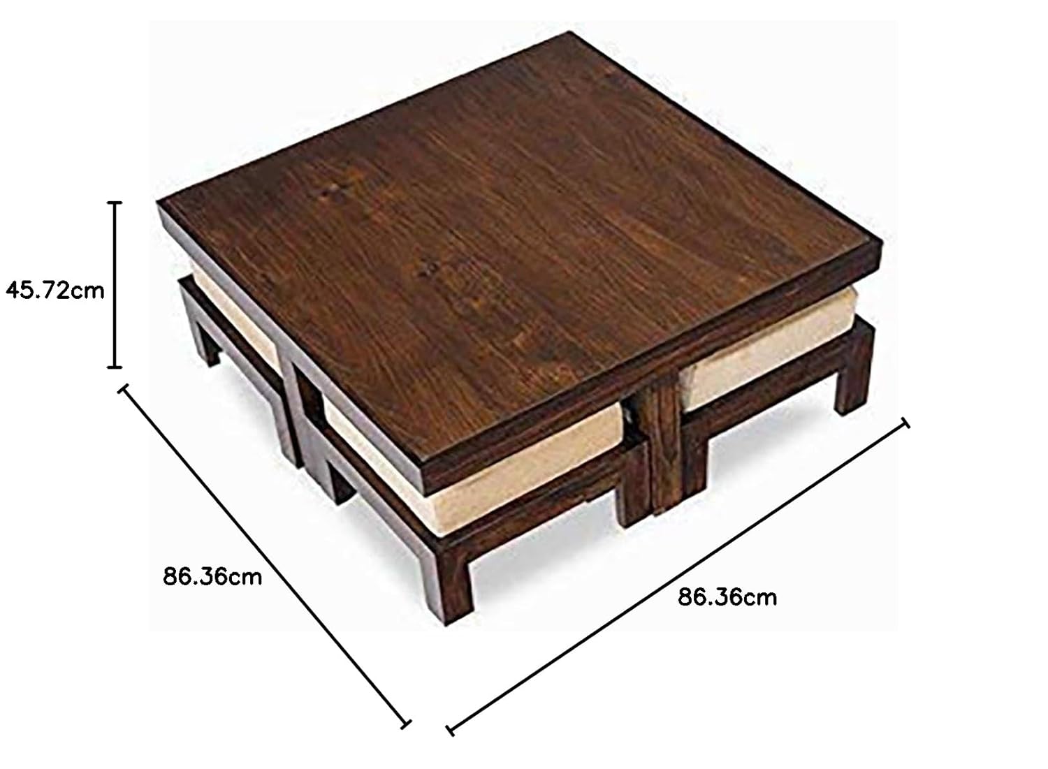 Sheesham Wood Coffee Table for Living Room