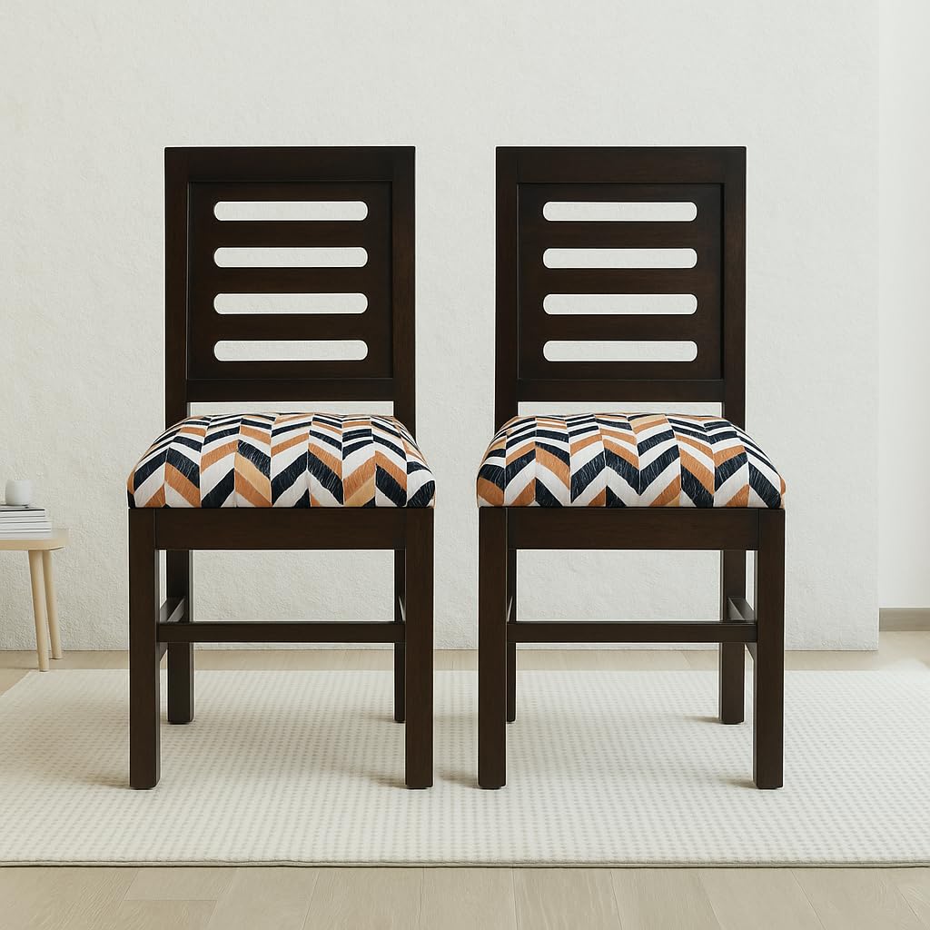 Solid Sheesham Wood Dining, Study, Home Chair | Multipurpose Chair Set of 2
