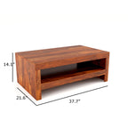 Furniture Rectangle Sheesham Wood Coffee Table for Living Room