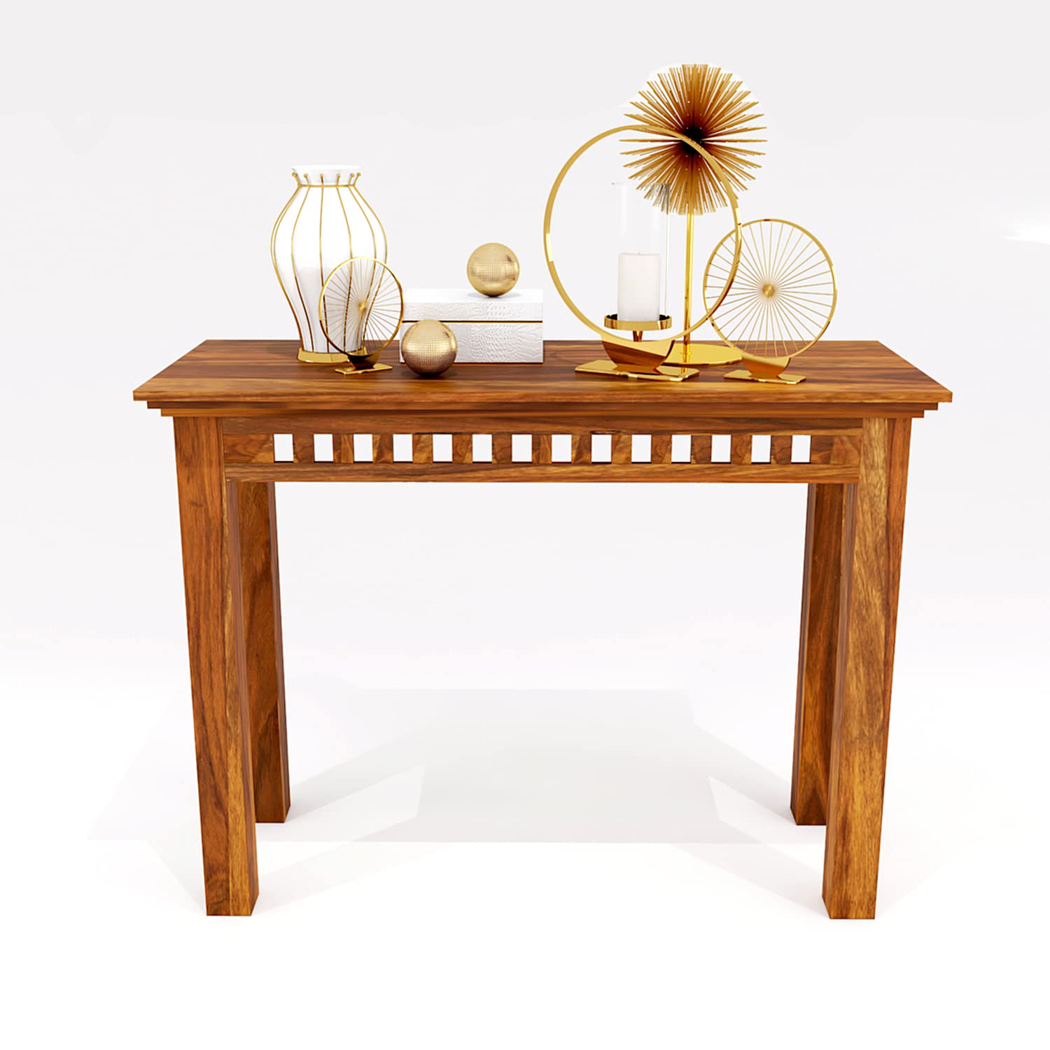 Sheesham Wooden Console Table for Living Room | Wooden Side Table