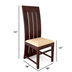 Sheesham Wood Dining Table (57x35) with 4 Chairs & 1 Bench |6 Seater Dining Set | Wooden Dining Table with Chair - Dining Room Furniture