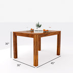 Premium Sheesham Wood Dining Table(45x30) with 2 Chairs | 2 Seater Dining Set | Wooden Dining Table with Chair | Dining Room Furniture