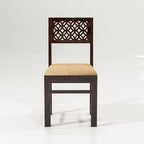 Sheesham Wood CNC Cuting Dining Table with 4 Chairs with 1 Bench|6 Seater Dining Set- Dining Room Furniture