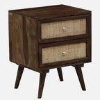 Sheesham Wooden Side Table for Living Room, Bedroom | Wooden Side Table | Bedside Table for Bedroom with Drawers