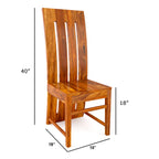 Premium Dining Room Furniture Wooden Dining Table with 4 Chairs & 1 Bench Solid Wood 6 Seater Dining Set