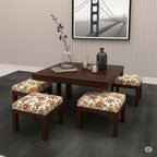 Square Sheesham Wood Coffee Table for Living Room | Wooden Center Table