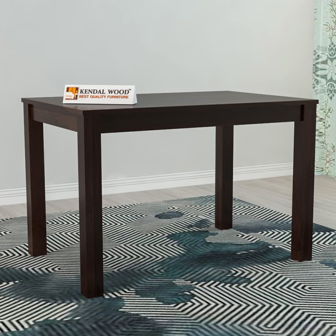 Sheesham Wood Dining Table (45x30 inch) | Multi-Purpose uses Home and Office Desk | Wooden 4 Seater Dining Table