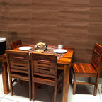 Premium Sheesham Wood Dining Table(45x30) with 4 Chairs | 4 Seater Dining Set | Wooden Dining Table with Chair | Dining Room Furniture