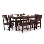 Sheesham Wood Dining Table(78x35) with 8 Chairs | 8 Seater Dining Set | Wooden Dining Table with Chair - Dining Room Furniture