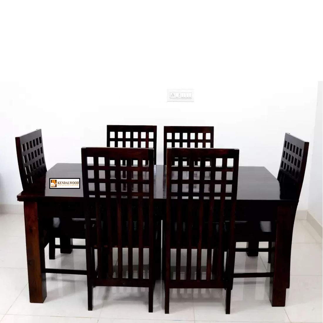 Sheesham Wood Dining Table with 6 Chairs | 6 Seater Dining Set | Wooden Dining Table with