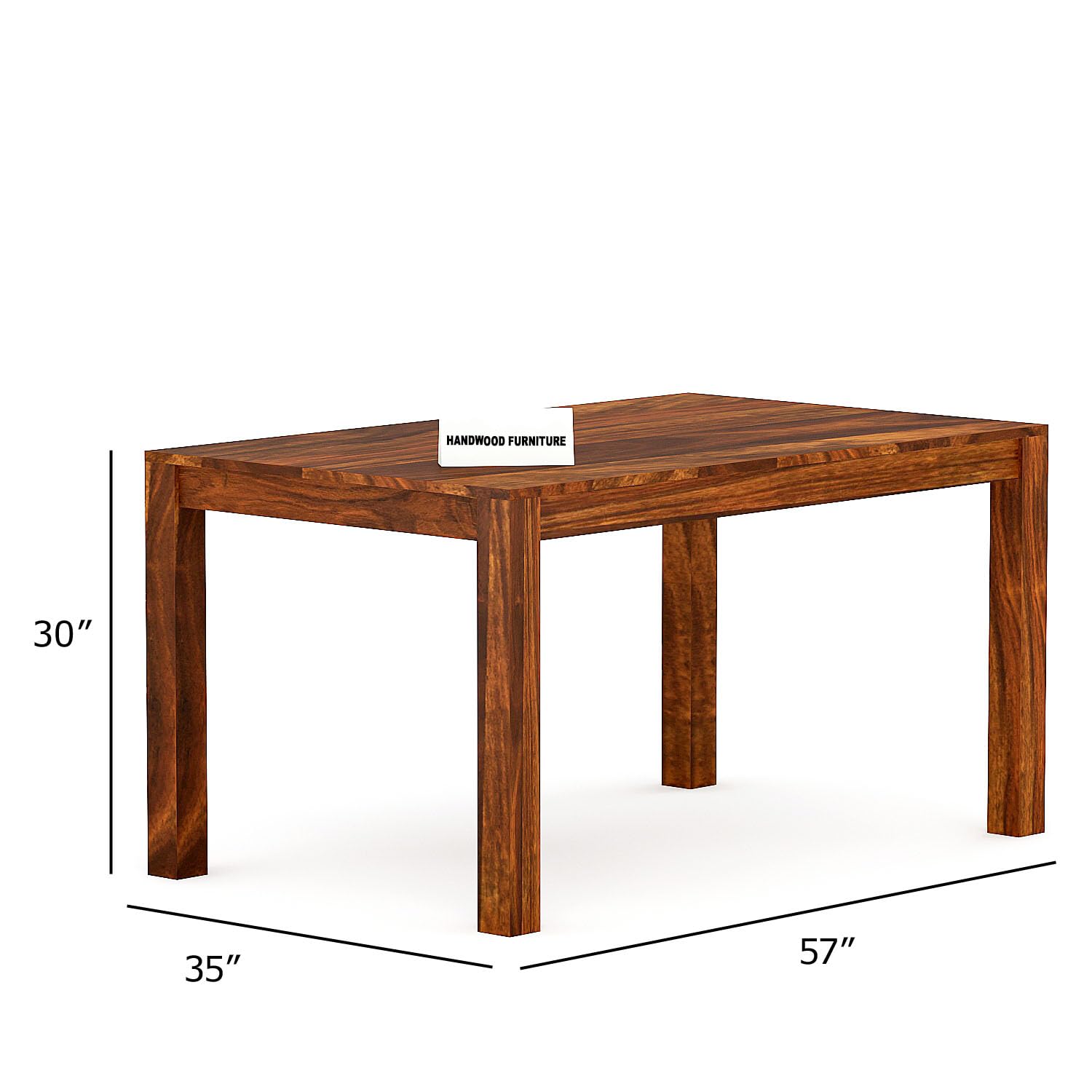 Sheesham Wood Dining Table(57x35) with 6 Chairs | Wooden Dining Table with Chair