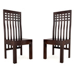 Modern Home Furniture | Solid Wood Dining Chair Set of 2 | Study & Multipurpose Chair for Home & Office