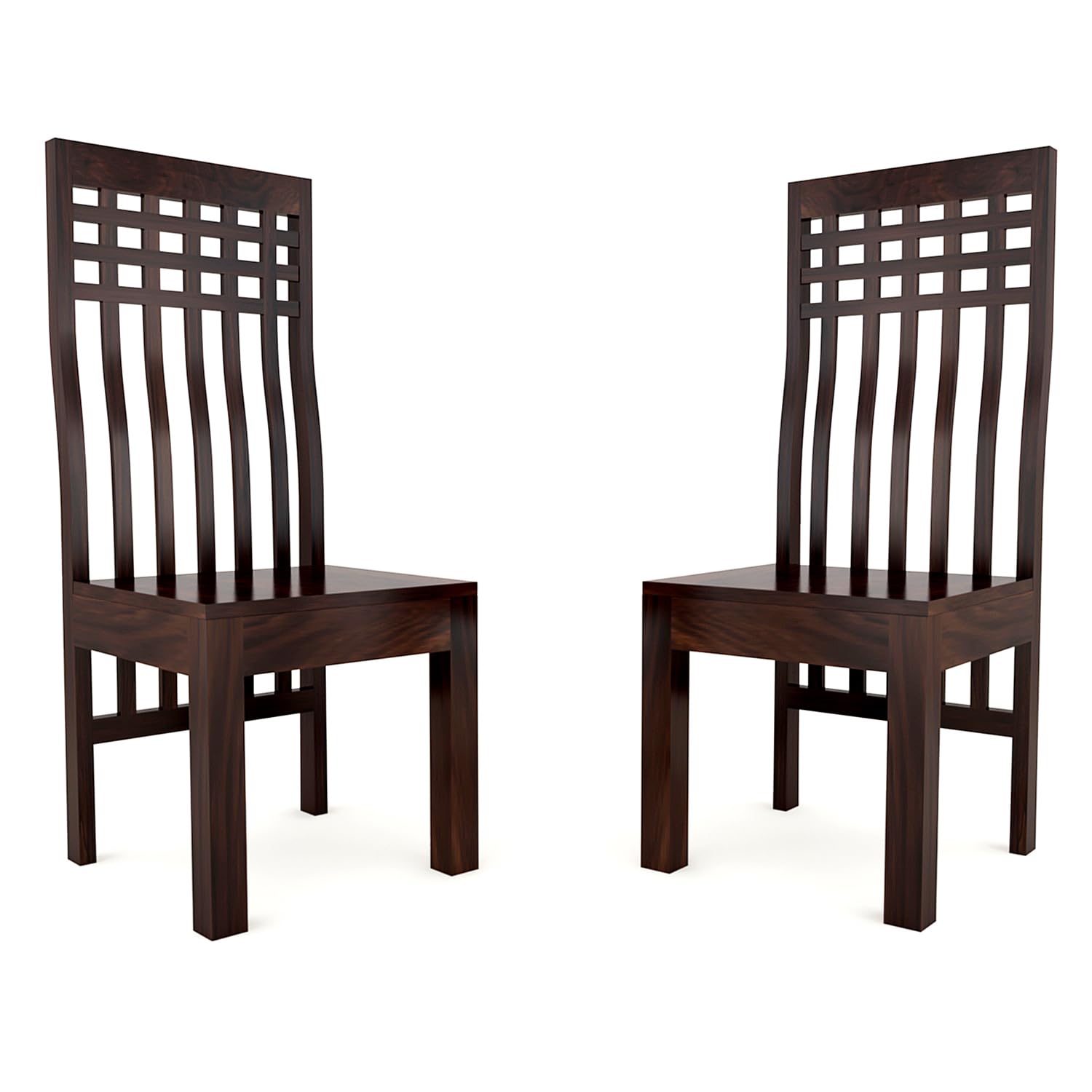 Modern Home Furniture | Solid Wood Dining Chair Set of 2 | Study & Multipurpose Chair for Home & Office