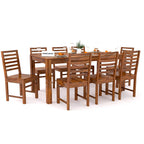 Sheesham Wood Dining Table(78x35) with 8 Chairs | 8 Seater Dining Set | Wooden Dining Table with Chair - Dining Room Furniture