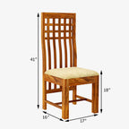 Premium Sheesham Wood Dining Table (45x30) with 4 Chairs | 4 Seater Dining Set | Wooden Dining Table with Chair | Dining Room Furniture