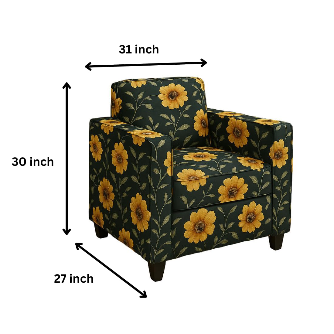 5 Seater Fabric Sofa Set for Living Room Furniture | 3+1+1 Sofa Set for Home & Office