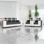 5 Seater Fabric Sofa Set for Living Room Furniture | 3 + 1 + 1 Sofa Set | Wooden Sofa for Home & Office