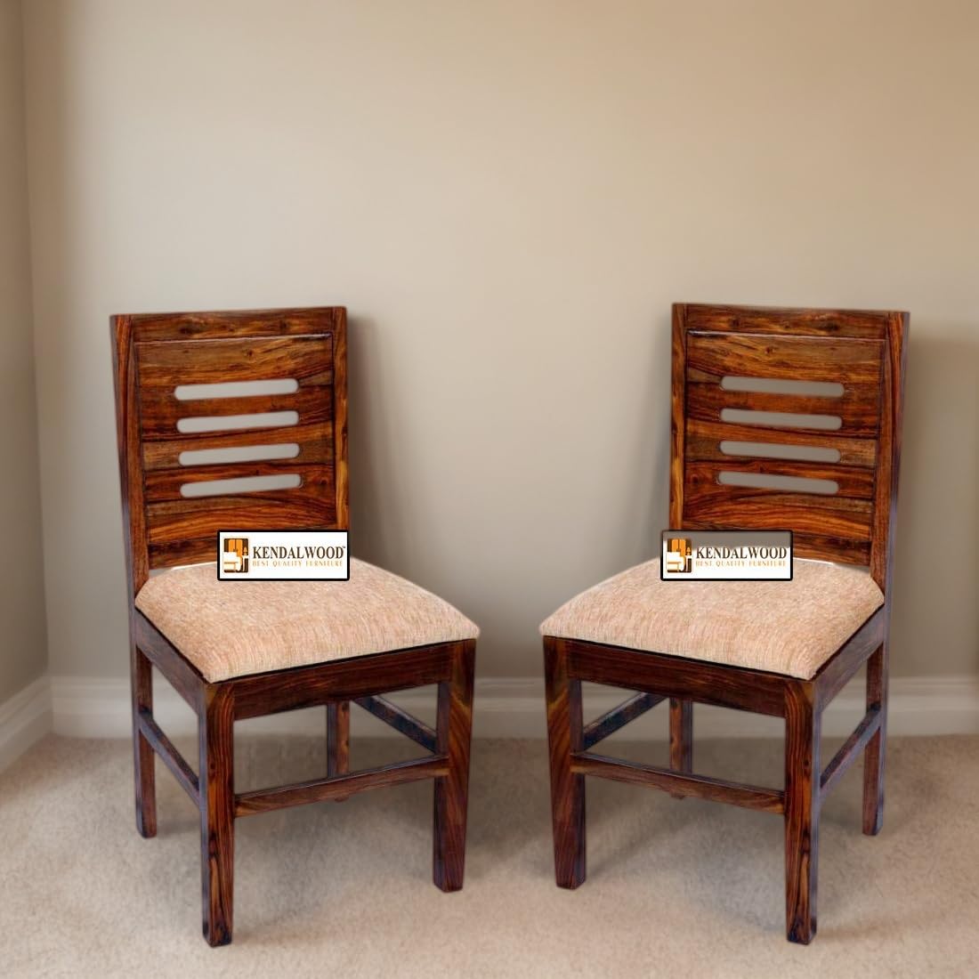 Furniture Solid Sheesham Wood Dining Chair | Study Chair | Set of 2