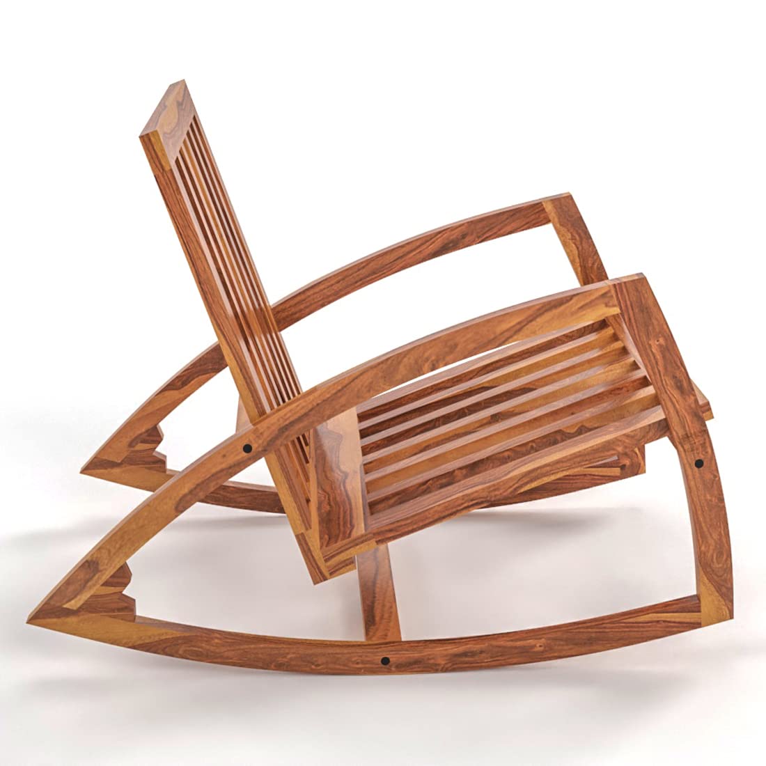 Sheesham Wood Rocking Chair for Adults, Wooden Rocking Chair | Rocking Chair for Adults for Home | Rocking Chair Cushion