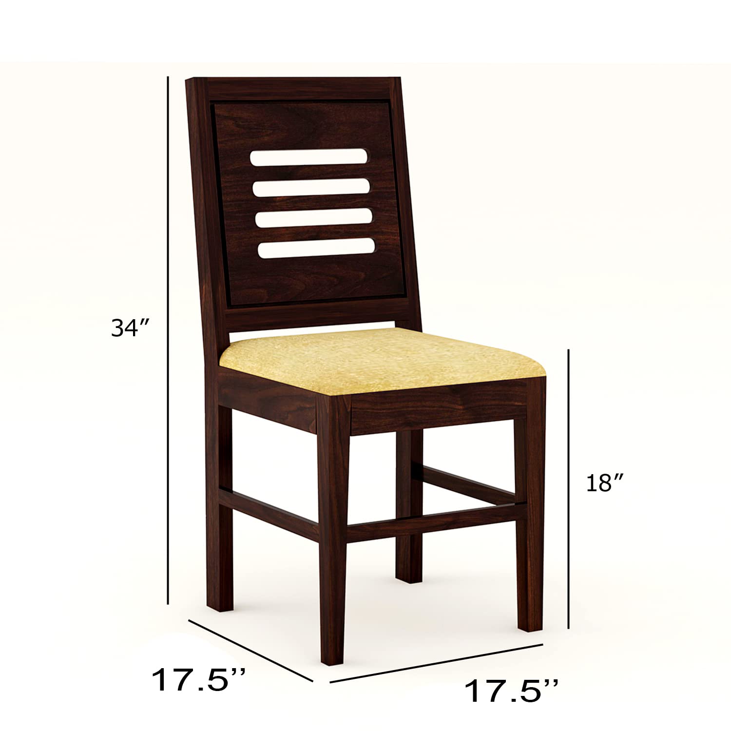 Sheesham Wood Dining Table(57x35) with 6 Chairs | 6 Seater Dining Set | Wooden Dining Table with Chair | Dining Room Furniture