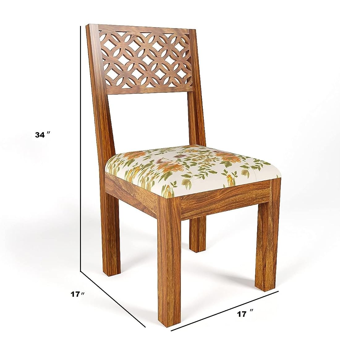 Sheesham Wood Dining Table(57x35) with 6 Chairs | 6 Seater Dining Set | Wooden Dining Table with Chair - Dining Room Furniture