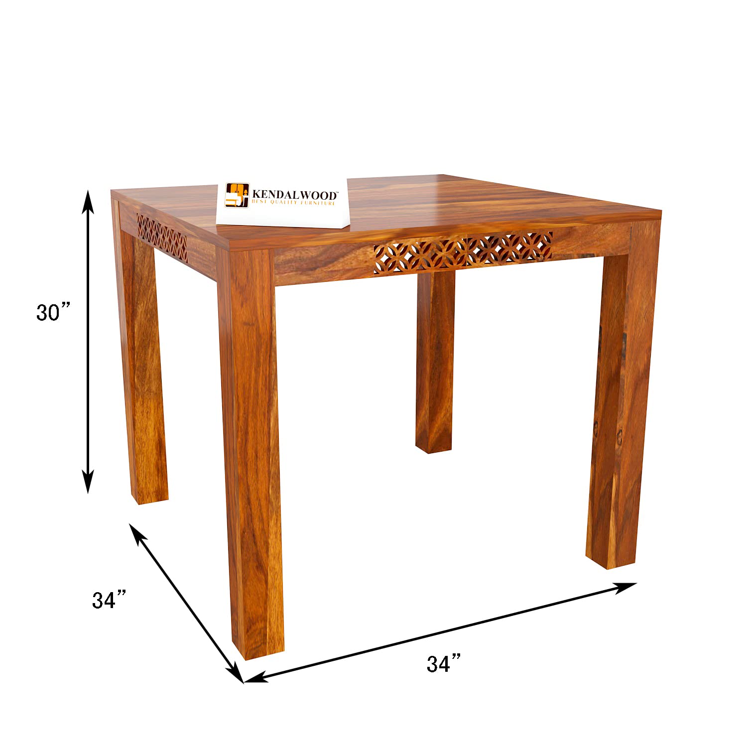 Sheesham Wood CNC Cuting Dining Table with Chairs & | Dining Room Furniture 4 Seater Dining Set