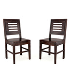 Furniture Solid Sheesham Wood Dining Chair Set of 2