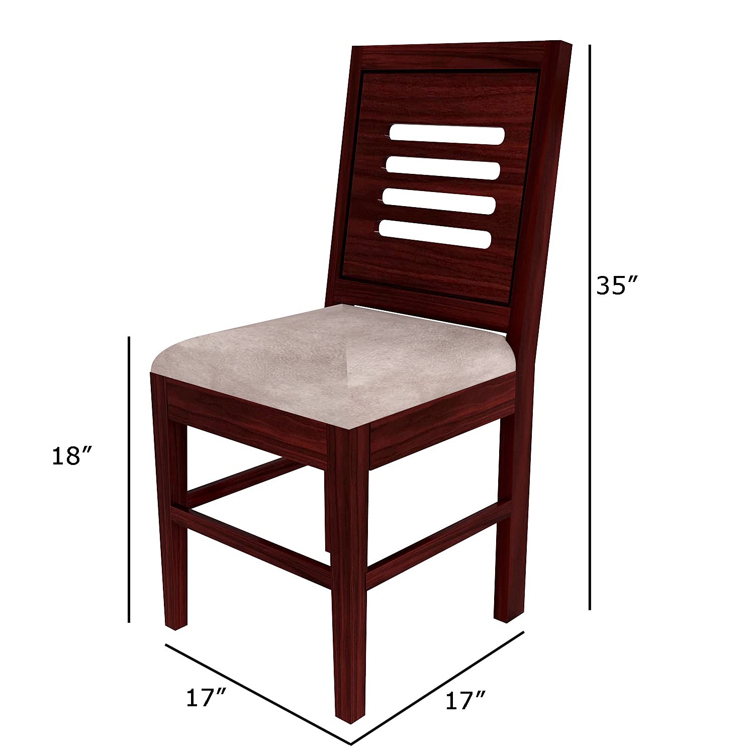 Sheesham Wood Dining Table(57x35) with 4 Chairs & 1 Bench | 6 Seater Dining Set | Best Furniture for Home | Dining Room Furniture
