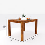 Premium Sheesham Wood Dining Table(45x30) with 2 Chairs | 2 Seater Dining Set | Wooden Dining Table with Chair | Dining Room Furniture