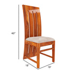 Sheesham Wood Dining Table with 6 Chairs, 1 Table, 6 Seater Dining Set -Dining Room Furniture