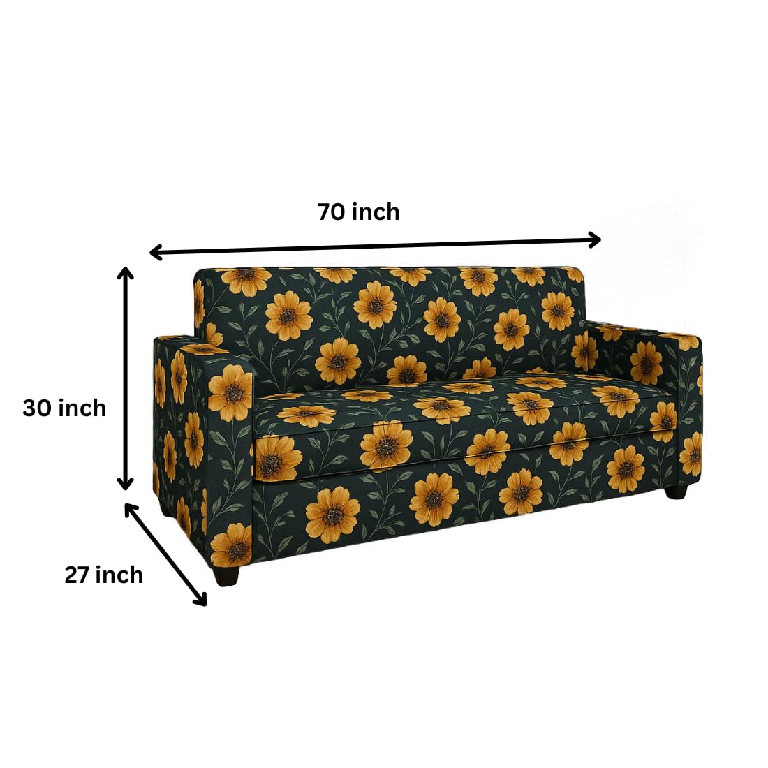 5 Seater Fabric Sofa Set for Living Room Furniture | 3+1+1 Sofa Set for Home & Office