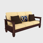 Solid Sheesham Wood Sofa Set , Living Room Furniture (3+1+1 with Center Table) 5 Seater