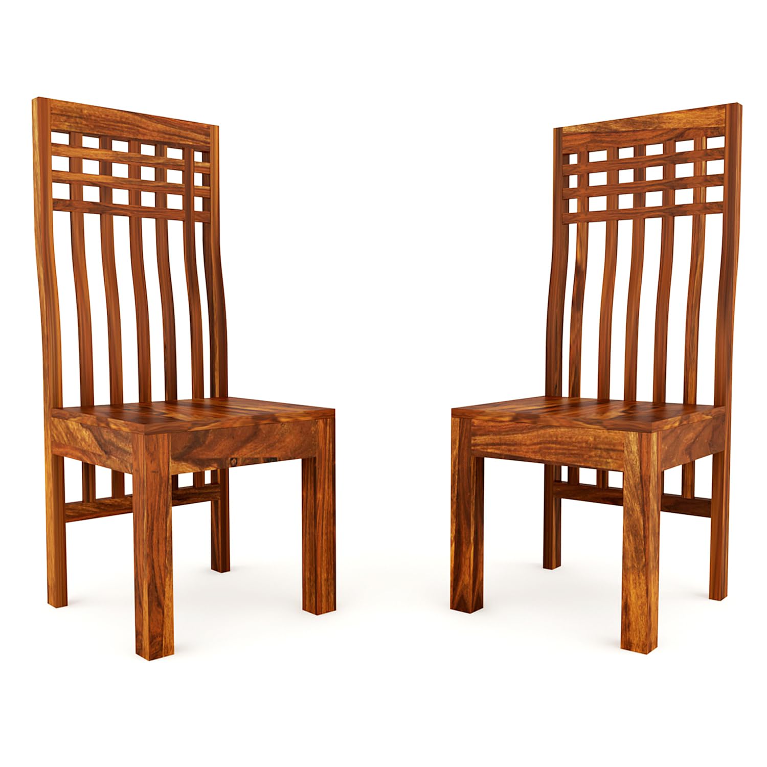 Modern Home Furniture | Solid Wood Dining Chair Set of 2 | Study & Multipurpose Chair for Home & Office