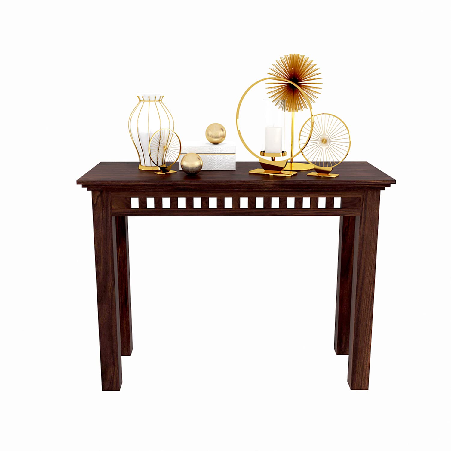 KendalWood Furniture Sheesham Wooden Console Table for Living Room | Wooden Side Table