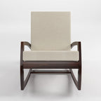 KendalWood Furniture Sheesham Wood Rocking Chair for Adults, Wooden Rocking Chair, Walnut Finish