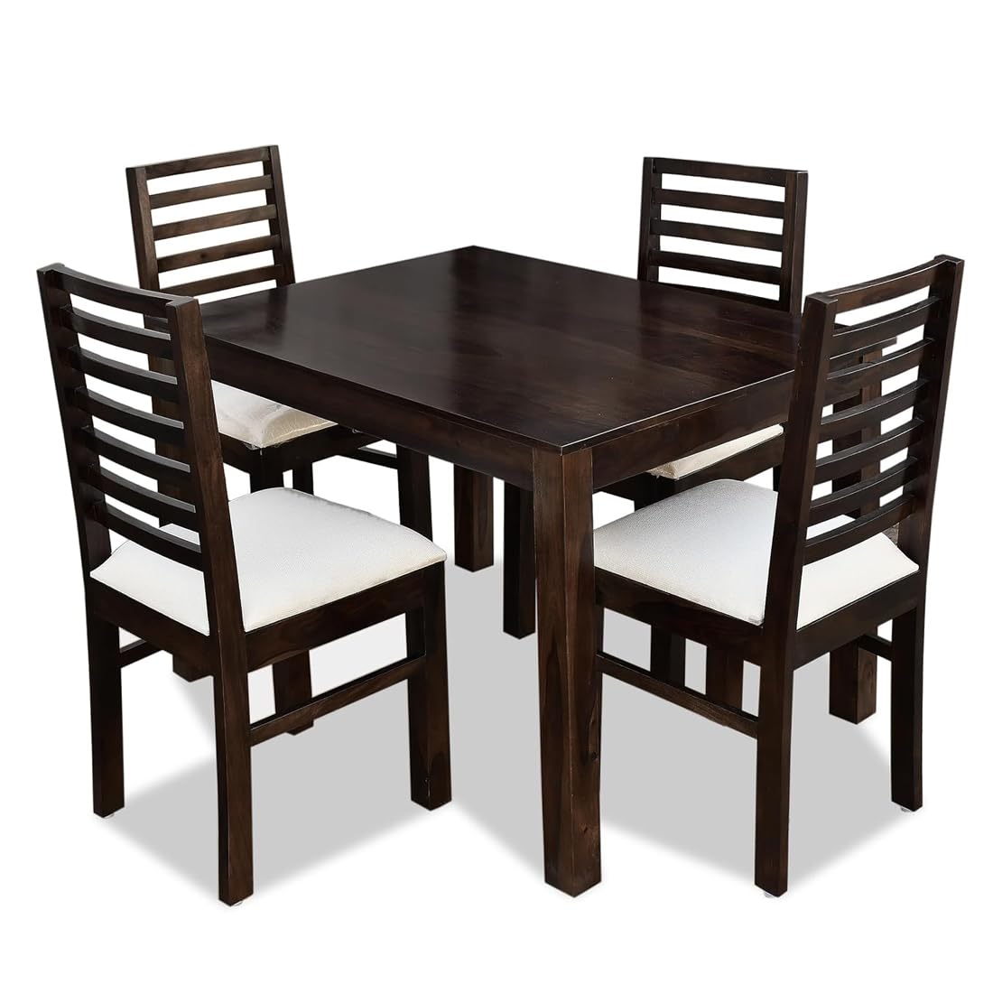 Premium Sheesham Wood Dining Table(45x30) with 4 Chairs | 4 Seater Dining Set | Wooden Dining Table with Chair | Dining Room Furniture