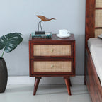 Sheesham Wooden Side Table for Living Room, Bedroom | Wooden Side Table | Bedside Table for Bedroom with Drawers