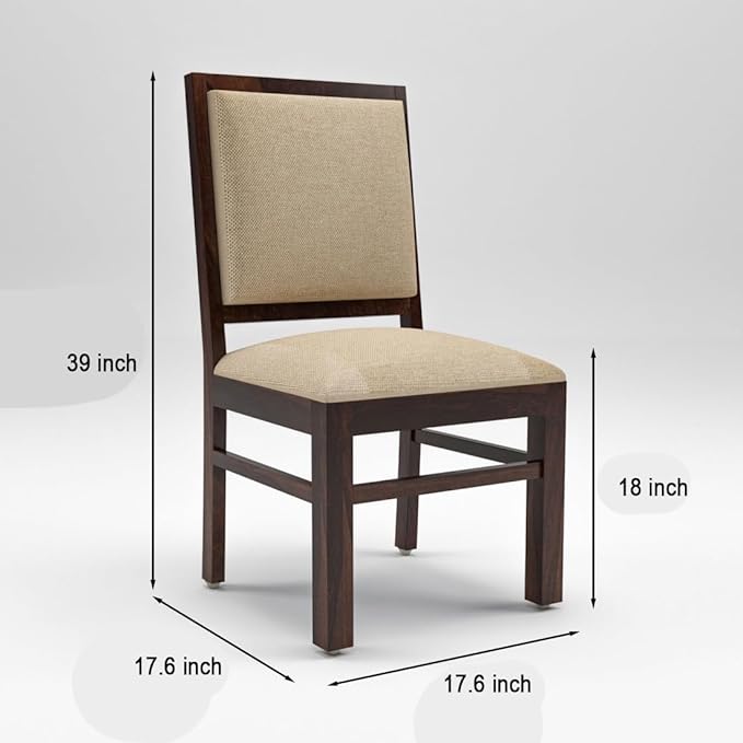 Modern Home Furniture Solid Sheesham Wood Dining Study Multipurpose Chair Set of 4 | Chair for Home & Office