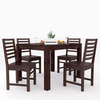 Premium Sheesham Wood Dining Table(45x30) with 4 Chairs | 4 Seater Dining Set | Wooden Dining Table with Chair | Dining Room Furniture