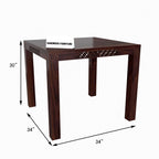 Premium Sheesham Wood Dining Table (34x34) with 4 Chairs |4 Seater Dining Set | Wooden Dining Table with Chair | Dining Room Furniture