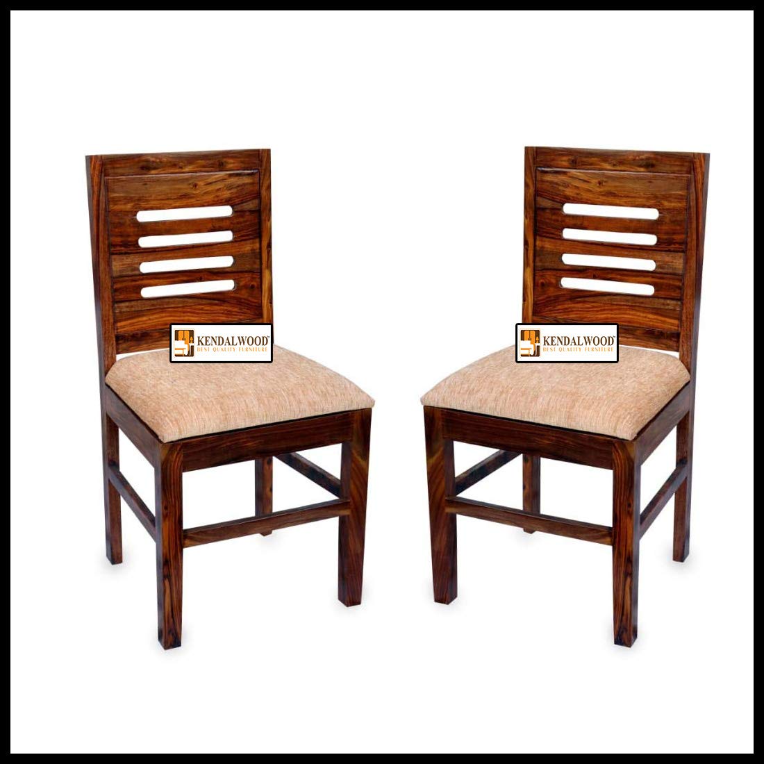 Furniture Solid Sheesham Wood Dining Chair | Study Chair | Set of 2