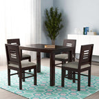 Sheesham Wood Dining Table (45x30 Inch) with 4 Chairs | Wooden Dining Table with Chair - Dining Room Furniture