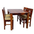 Premium Sheesham Wood Dining Table(45x30) with 4 Chairs | 4 Seater Dining Set | Wooden Dining Table with Chair