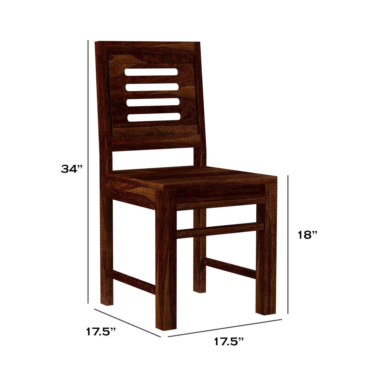 Sheesham Wood Dining Table(57x35) with 6 Chairs | 6 Seater Dining Set | Wooden Dining Table with Chair - Dining Room Furniture