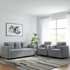 5 Seater Fabric Sofa Set for Living Room Furniture | 3+1+1 Sofa Set for Home & Office