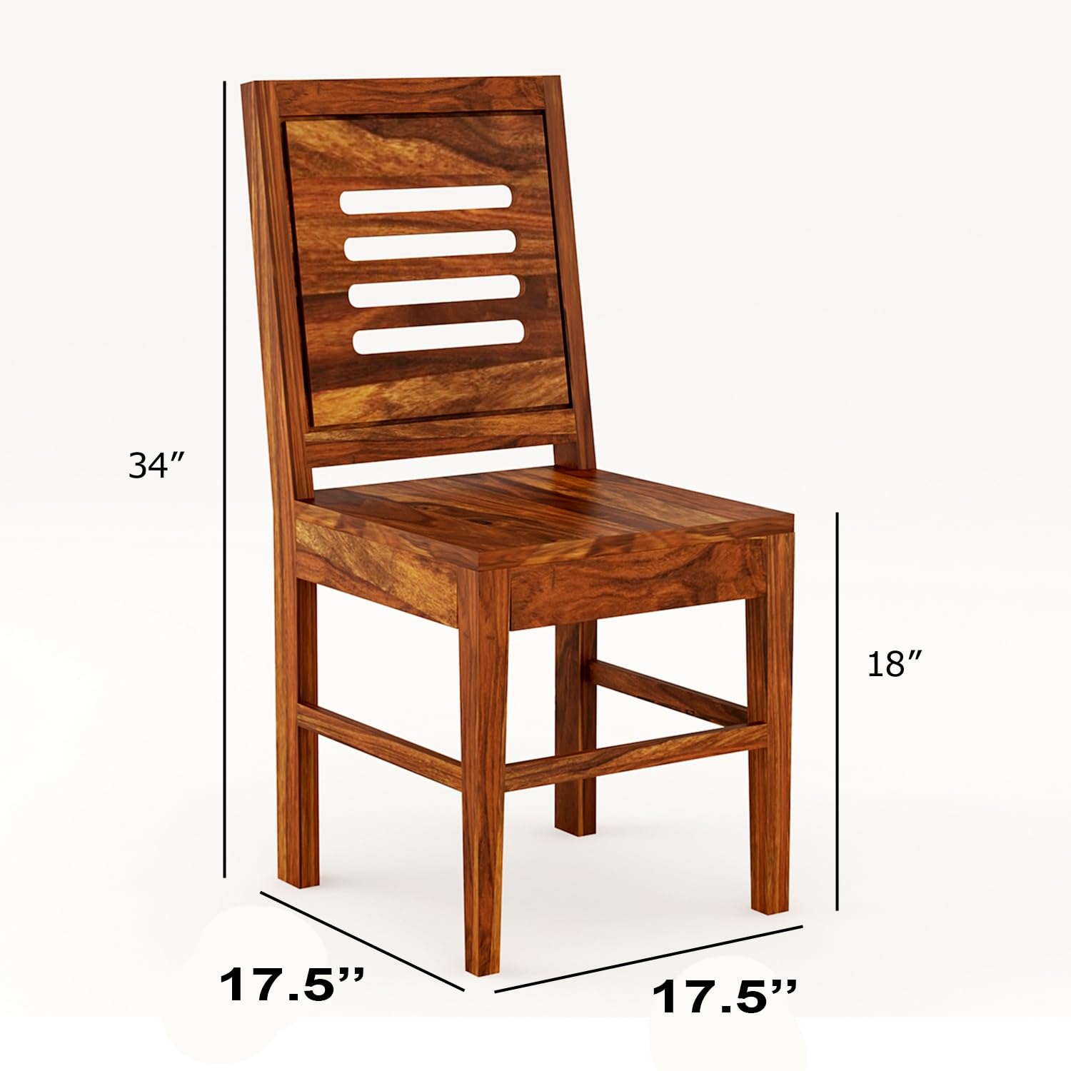 Sheesham Wood Dining Table(57x35) with 6 Chairs | 6 Seater Dining Set | Wooden Dining Table with Chair | Dining Room Furniture