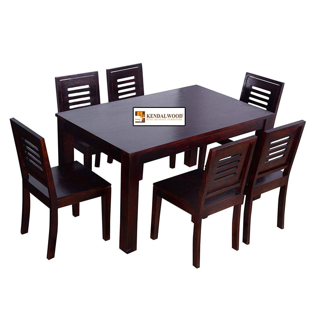 Sheesham Wood Dining Table with 6 Chairs | Wooden Dining Table