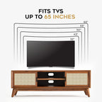 Sheesham Wooden TV Entertainment Unit | TV Unit for Bedroom, Living Room | Cabinet with Storage