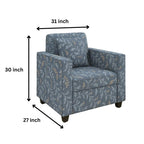1 Seater Fabric Sofa Set for Living Room Furniture | Fabric 1 Seater Sofa Set for Home & Office